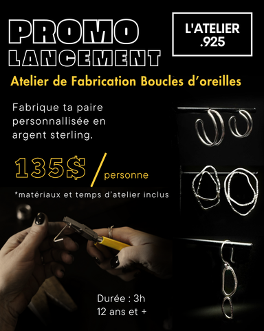 Promo de lancement : Boucle d'oreille